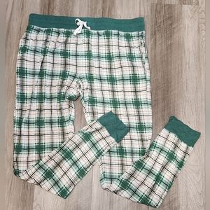 GUC Little Sleepies Noel Christmas plaid women's medium bamboo jogger pants